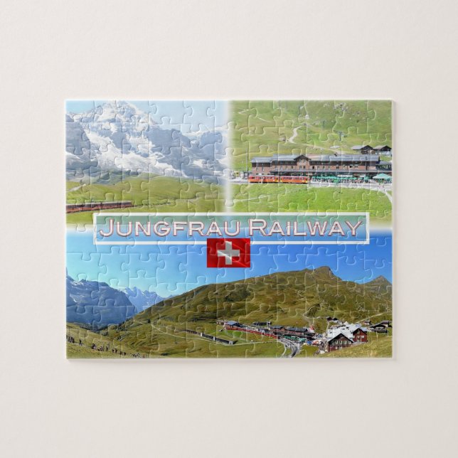 CH Switzerland - Jungfrau Railway - Jigsaw Puzzle (Horizontal)