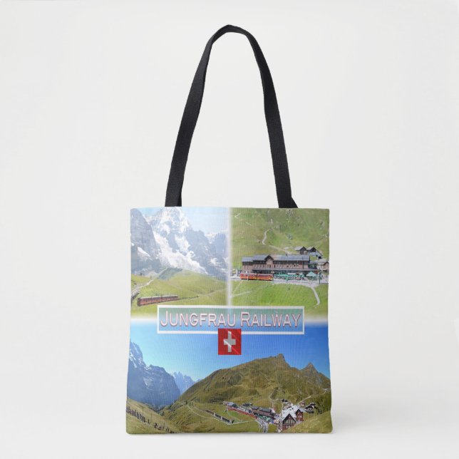 CH Switzerland - Jungfrau Railway - Tote Bag (Front)