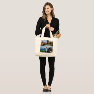 CH Switzerland - Lucerne - Chapel Bridge - Old Tow Large Tote Bag