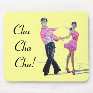 Cha Cha Cha Ballroom Dancing Mouse Pad