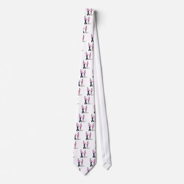 Cha Cha Cha Ballroom Dancing Tie (Front)