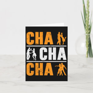 Cha Cha Cha Dancer Dancing Cuban Dance  Card