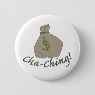 Cha-ching Bag 6 Cm Round Badge