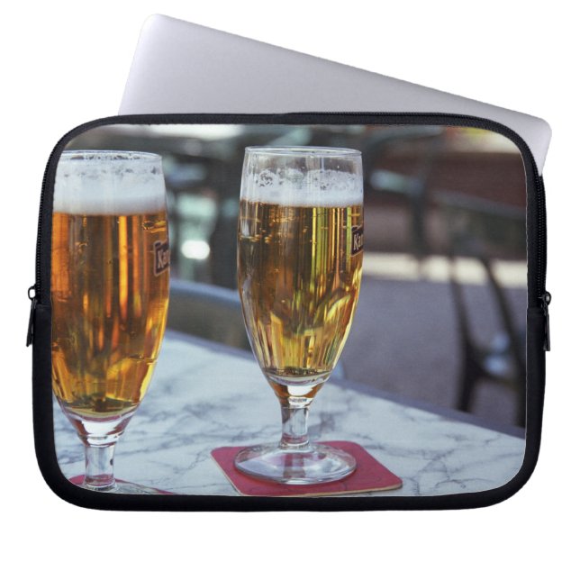 Chablis; two cool beers at 42 degrees hot summer laptop sleeve (Front)