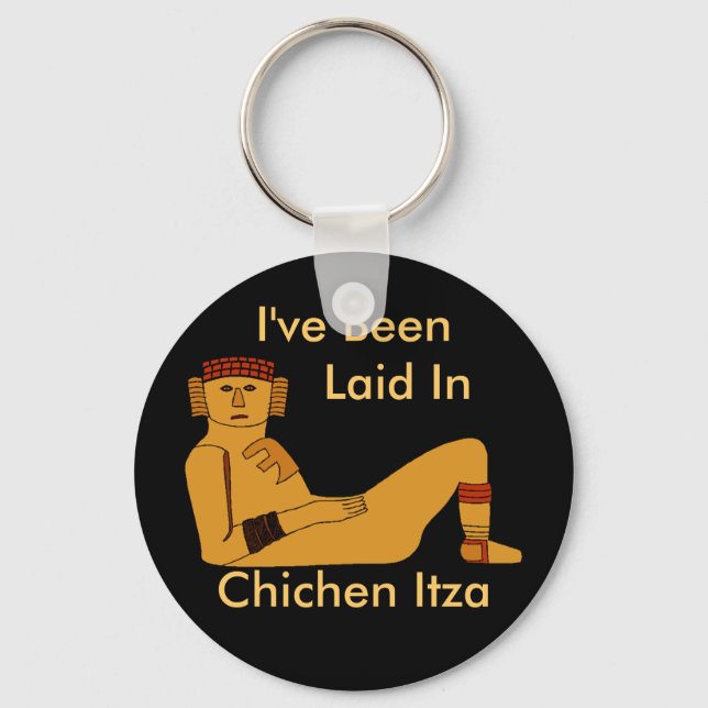 Chac-mool chacmool Laid Back Designs any Text Key Ring (Front)