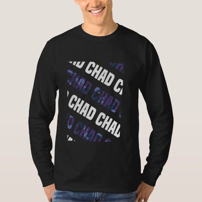 Chad Camo Pattern Purple Camouflage T-Shirt (Front)