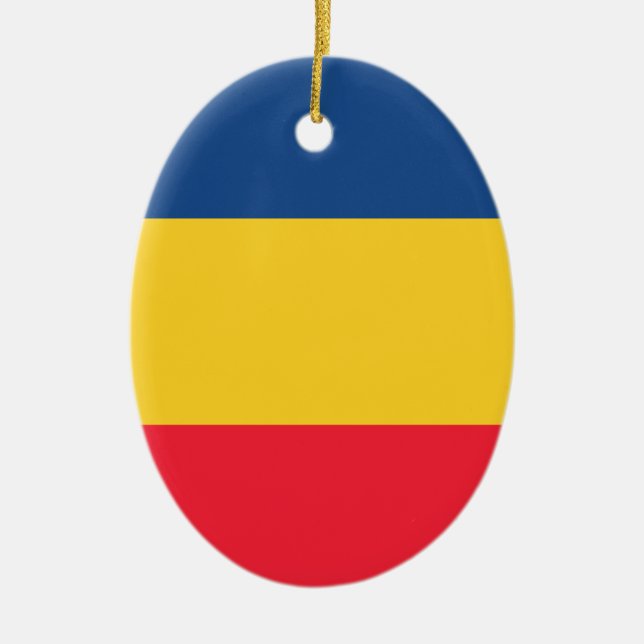 Chad Ceramic Tree Decoration (Front)