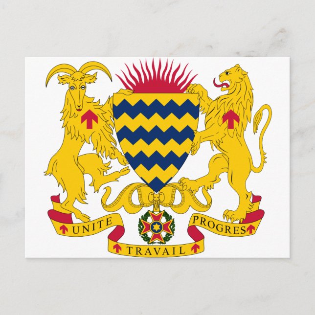 Chad Coat Of Arms Postcard (Front)