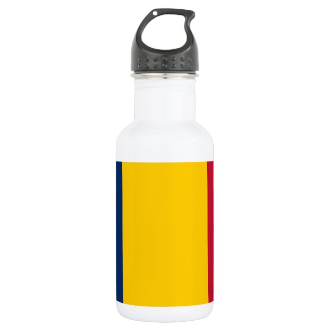 Chad Flag 532 Ml Water Bottle (Front)