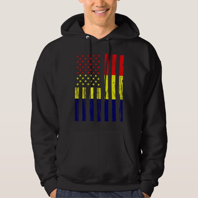 Chad Flag America US It is in my DNA  for Chadians Hoodie (Front)