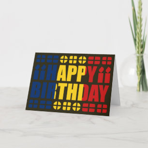 Chad Flag Birthday Card