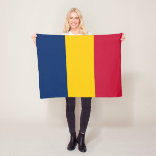 Chad Flag Fleece Blanket