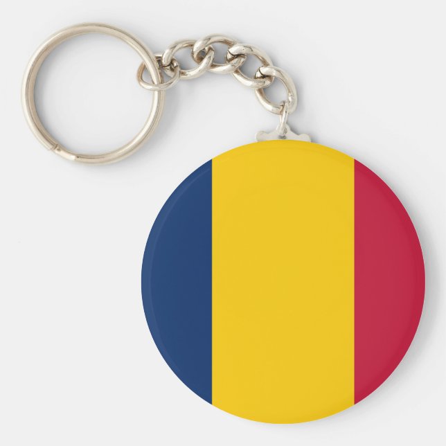 Chad Flag Key Ring (Front)
