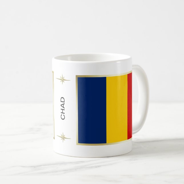 Chad Flag + Map Mug (Front Right)