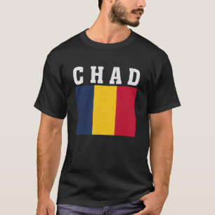 Chad Flag Patriotic National Roots Souvenir Long S T-Shirt