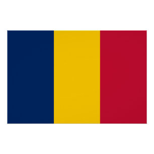 Chad Flag Poster