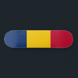 Chad Flag Skateboard<br><div class="desc">Patriotic flag of Chad.</div>