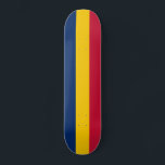 Chad Flag Skateboard<br><div class="desc">Patriotic flag of Chad.</div>