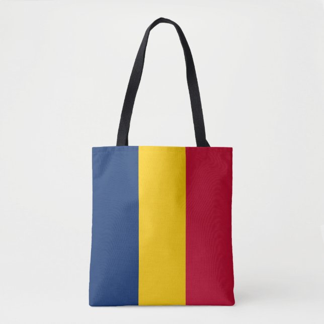 Chad Flag Tote Bag (Front)