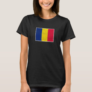 Chad Flag With Vintage Chadian National Colours T-Shirt