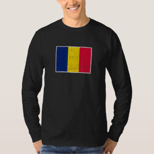 Chad Flag With Vintage Chadian National Colours T-Shirt
