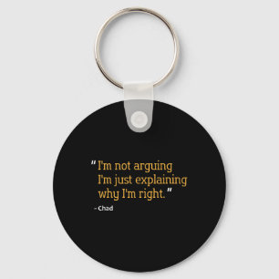 Chad Gift Quote Funny Birthday Personalised Name I Key Ring