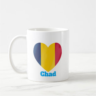 Chad Heart Flag Coffee Mug