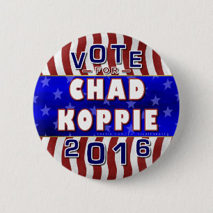 Chad Koppie President 2016 Election Constitution 6 Cm Round Badge