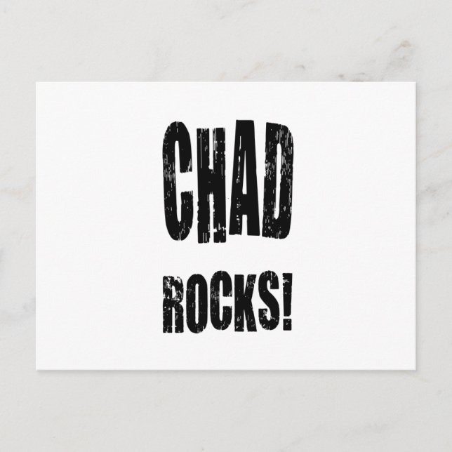 Chad Rocks! Postcard (Front)