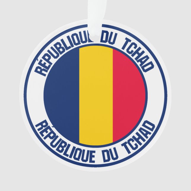 Chad Round Emblem Ornament (Front)
