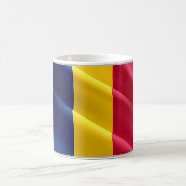 Chad - Waving Flag - Coffee Mug (Center)