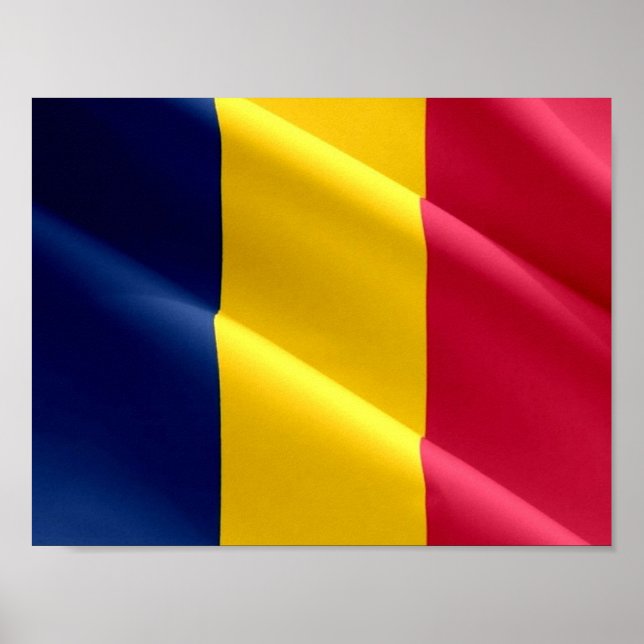 Chad - Waving Flag - Poster (Front)