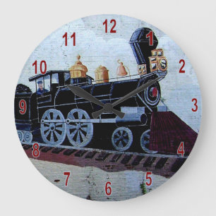 Chadbourn Train Mural Clock
