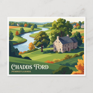 Chadds Ford & Brandywine Battlefield Pennsylvania Postcard