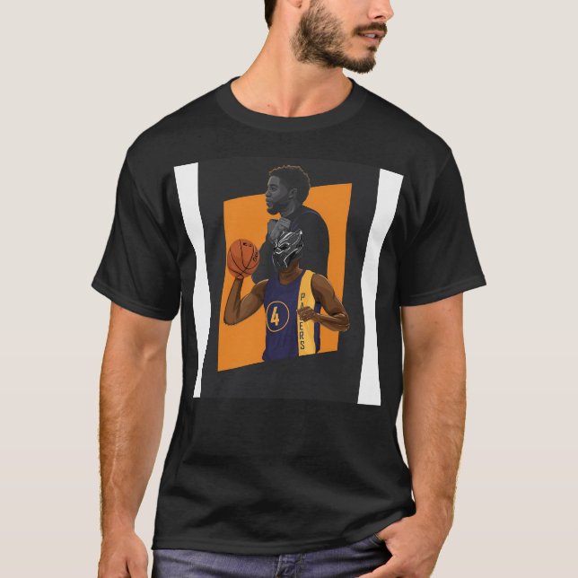 Chadwick Boseman And Victor Oladipo T-Shirt (Front)