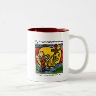 Chagall's Cat Two-Tone Coffee Mug