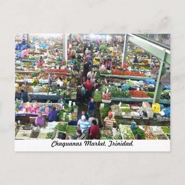 Chaguanas Market, Trinidad Postcard (Front)