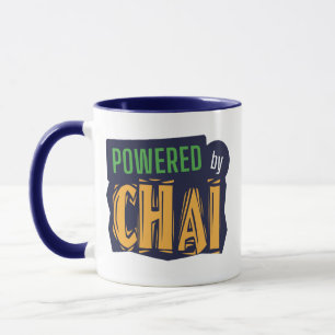 chai? Funny  Chai Indian Food Pun Powered By Chai Mug