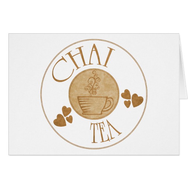 Chai Tea Card (Front Horizontal)