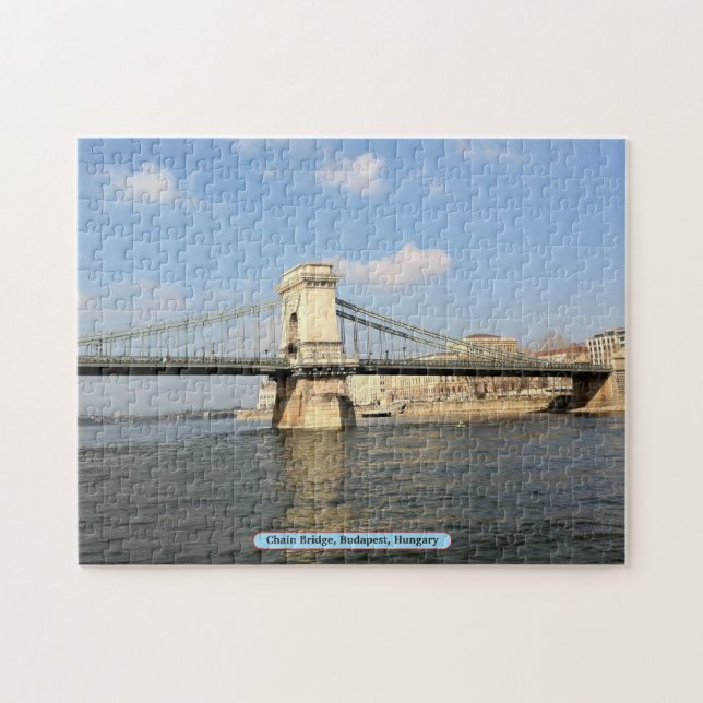 Chain Bridge, Budapest, Hungary Jigsaw Puzzle (Horizontal)