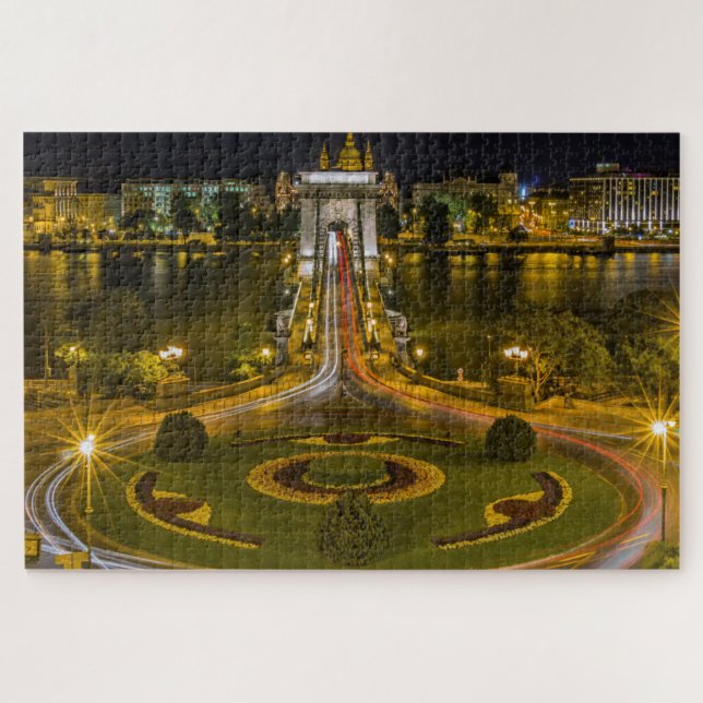 Chain bridge Budapest Jigsaw Puzzle (Horizontal)