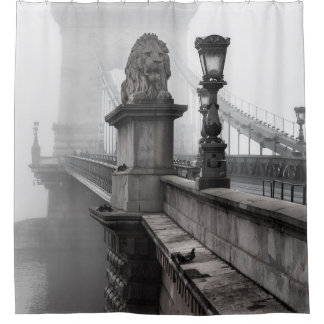 CHAIN BRIDGE, BUDAPEST SHOWER CURTAIN