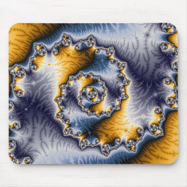 Chain Fractal Art Mouse Pad (Front)
