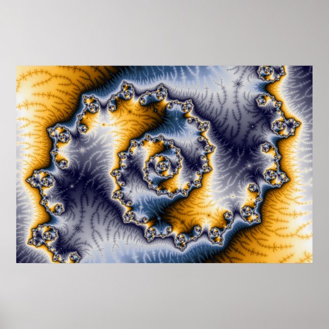 Chain Fractal Art Poster (Front)