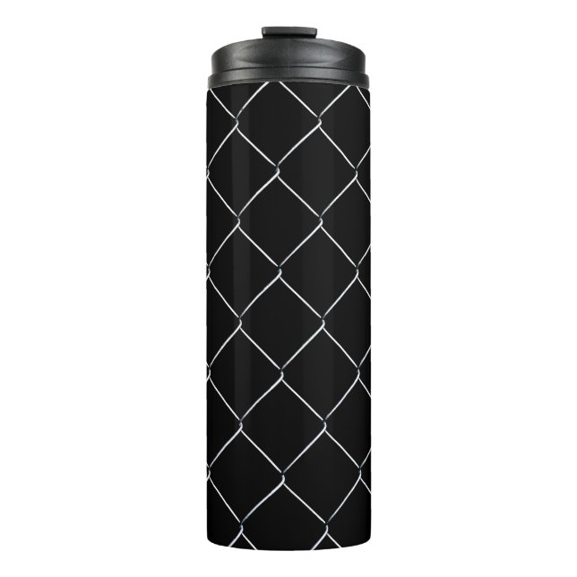 Chain Link Fence Cool Pattern Thermal Tumbler (Front)