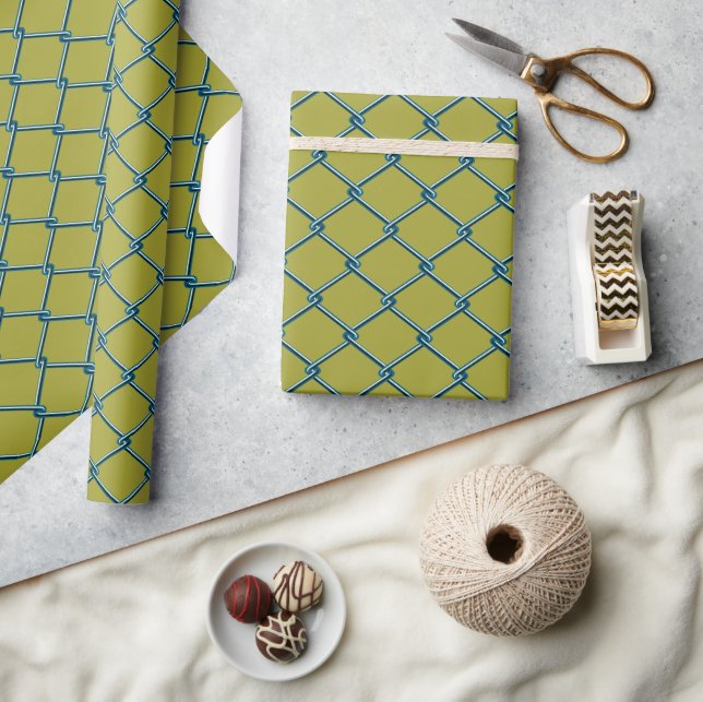 Chain Link Grid Wrapping Paper (Crafts)