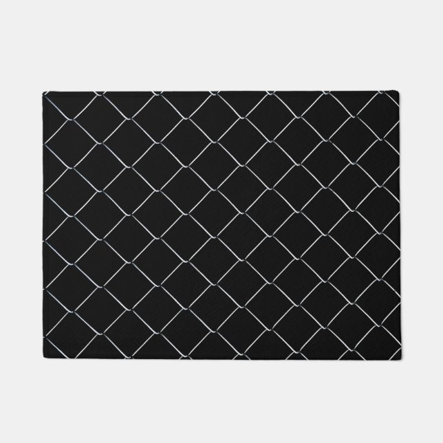 Chain Link Pattern Cool Fun Doormat (Front)