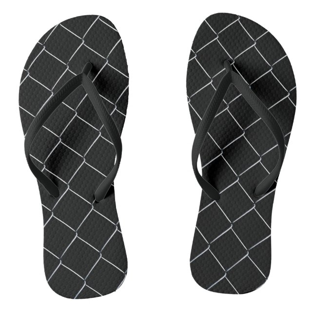 Chain Link Pattern Cool Fun Thongs (Footbed)