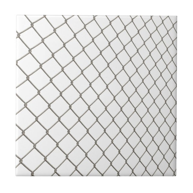 Chain Linked Fence Ceramic Tile (Front)