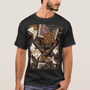 Chain, paisley, flowers: vintage patchwork. T-Shirt